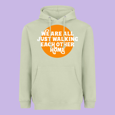 We Are All Just Walking Each Other Home Heavyweight Hoodie Designed By Artisfamous