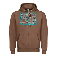 Chestnut cross western background Zipper Hoodie - AdoDesignShop