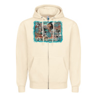 Sandshell cross western background Zipper Hoodie - AdoDesignShop