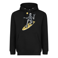 Black Surfing Heavyweight Hoodie - artisFamous