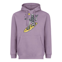 Lavender Surfing Heavyweight Hoodie - artisFamous