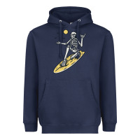 Navy Surfing Heavyweight Hoodie - artisFamous