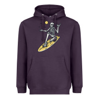 Plum Surfing Heavyweight Hoodie - artisFamous