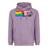 Lavender Nyan Cat Heavyweight Hoodie - artisFamous