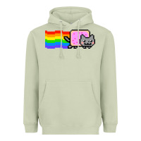 Matcha Nyan Cat Heavyweight Hoodie - artisFamous