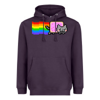 Plum Nyan Cat Heavyweight Hoodie - artisFamous