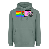 Sage Nyan Cat Heavyweight Hoodie - artisFamous