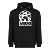 Black carmen sandiego Heavyweight Hoodie - artisFamous