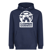 Navy carmen sandiego Heavyweight Hoodie - artisFamous
