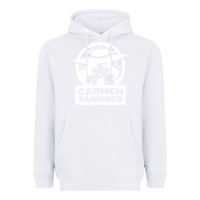 White carmen sandiego Heavyweight Hoodie - artisFamous