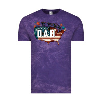Cloud Purple All american dad Vintage Tee - FaDigitalArtStudio