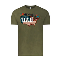 Vintage Olive All american dad Vintage Tee - FaDigitalArtStudio