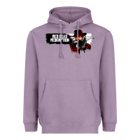 Lavender Red Dead Redemption 2 Red Moon Cowboy Heavyweight Hoodie - artisFamous