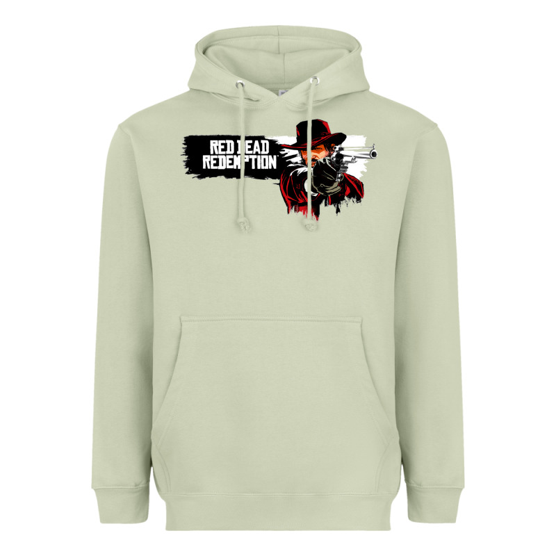 Red Dead Redemption 2 Red Moon Cowboy Heavyweight Hoodie by artisFamous | Teevron