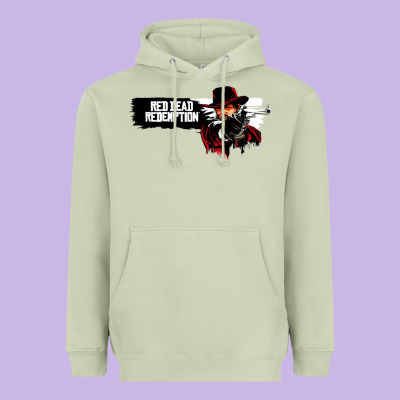 Red Dead Redemption 2 Red Moon Cowboy Heavyweight Hoodie Designed By Artisfamous