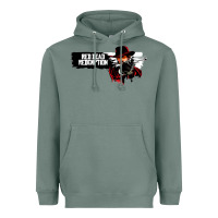 Sage Red Dead Redemption 2 Red Moon Cowboy Heavyweight Hoodie - artisFamous