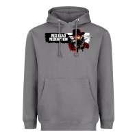Storm Red Dead Redemption 2 Red Moon Cowboy Heavyweight Hoodie - artisFamous