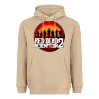 Mushroom Red Dead Redemption 2 Red Moon Cowboy Heavyweight Hoodie - artisFamous