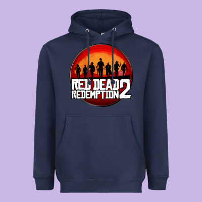Red Dead Redemption 2 Red Moon Cowboy Heavyweight Hoodie Designed By Artisfamous