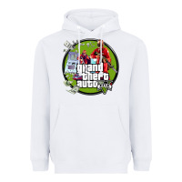 White Grand Theft Auto Heavyweight Hoodie - artisFamous