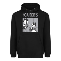 Black The Queers Heavyweight Hoodie - artisFamous