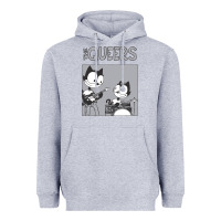 Heather Grey The Queers Heavyweight Hoodie - artisFamous