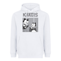 White The Queers Heavyweight Hoodie - artisFamous