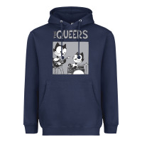 Navy The Queers Heavyweight Hoodie - artisFamous