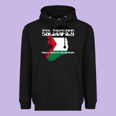 Irish Palestinian Solidarity Heavyweight Hoodie Designed By Artisfamous