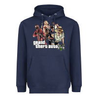 Navy Grand Theft Auto Heavyweight Hoodie - artisFamous