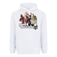 White Grand Theft Auto Heavyweight Hoodie - artisFamous