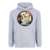 Heather Grey Grand Theft Auto Heavyweight Hoodie - artisFamous