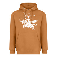 Meerkat alien riding unicorn  cool ufo cowboy Heavyweight Hoodie - artisFamous