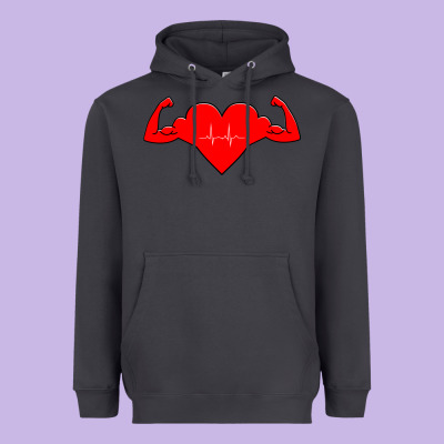 Healthy Heart Heavyweight Hoodie Designed By Artisfamous