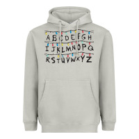 Moon Dust Stranger Lights Alphabet Heavyweight Hoodie - artisFamous