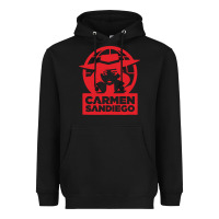 Black carmen sandiego Heavyweight Hoodie - artisFamous
