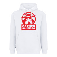 White carmen sandiego Heavyweight Hoodie - artisFamous
