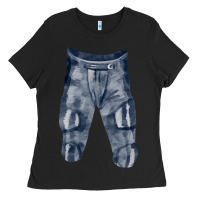 Black football padded pant fa element Ladies Tee - FaDigitalArtStudio