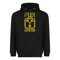 Black Back to the future flux capacitor Heavyweight Hoodie - artisFamous