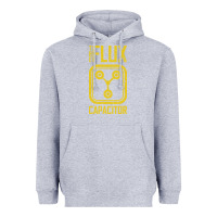 Heather Grey Back to the future flux capacitor Heavyweight Hoodie - artisFamous