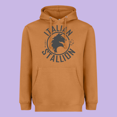 Italian Stallion Heavyweight Hoodie Designed By Artisfamous