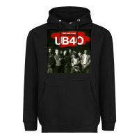 Black THE ESSENTIAL UB 40 Heavyweight Hoodie - artisFamous