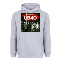 Heather Grey THE ESSENTIAL UB 40 Heavyweight Hoodie - artisFamous