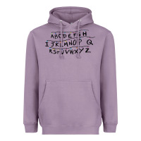 Lavender stranger alphabets funny Heavyweight Hoodie - artisFamous