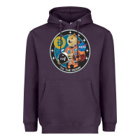 Plum doge Heavyweight Hoodie - artisFamous