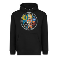 Black doge Heavyweight Hoodie - artisFamous