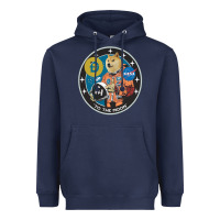 Navy doge Heavyweight Hoodie - artisFamous
