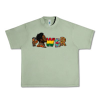 Oil Green power juneteenth Urban Heavy Tee - FaDigitalArtStudio