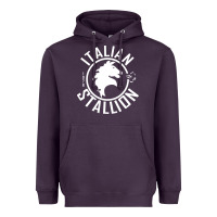 Plum Italian Stallion Heavyweight Hoodie - artisFamous