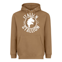 Toasted Coconut Italian Stallion Heavyweight Hoodie - artisFamous